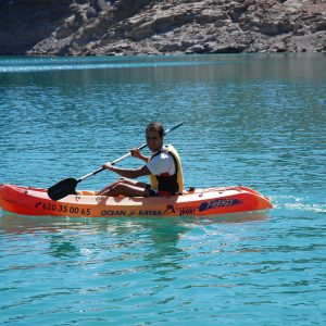 aventura en el embalse de la bolera, kayak en sierra de cazorla