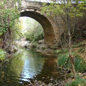 Puente de las Herrerias y rio Guadalquivir en Sierras de Cazorla