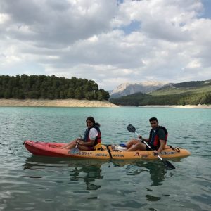 paseos en kayak para parejas en sierras de cazorla